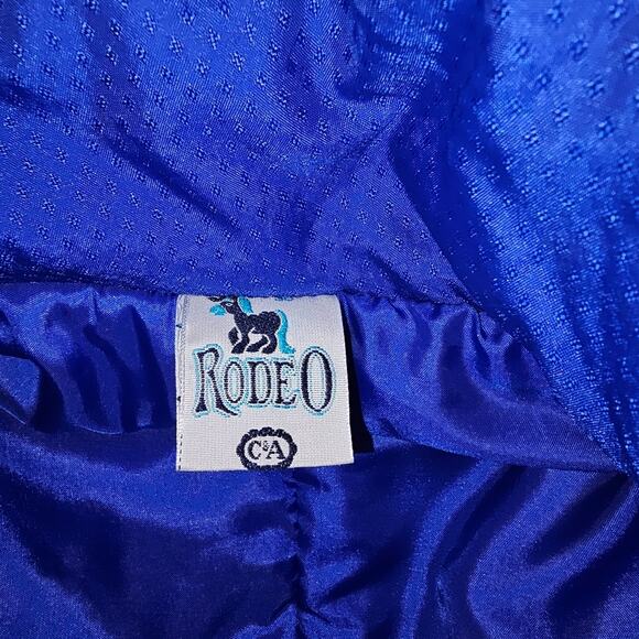 Rodeo Vintage Retro Ski Suit Snowsuit One Piece Unisex Royal Blue - Picture 4 of 15